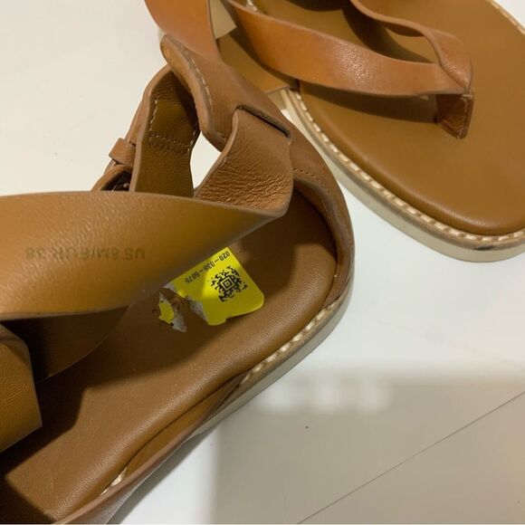 Vince Morris Strappy Flat Sandal - Tan Size 8US/ 38EU (Retail $225) - Picture 6 of 9